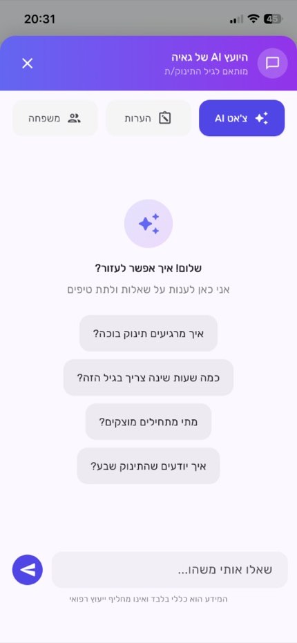 צ'אט AI של GayaOS